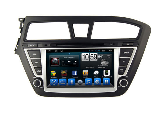 ประเทศจีน Quad Core 2 Din Android Car GPS Navigation With Radio DVD Player For Hyundai I20 ผู้ผลิต