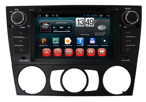 ประเทศจีน Central Multimedia Double Din Car Dvd Players BMW 3 Manual With GPS Bluetooth ผู้ผลิต
