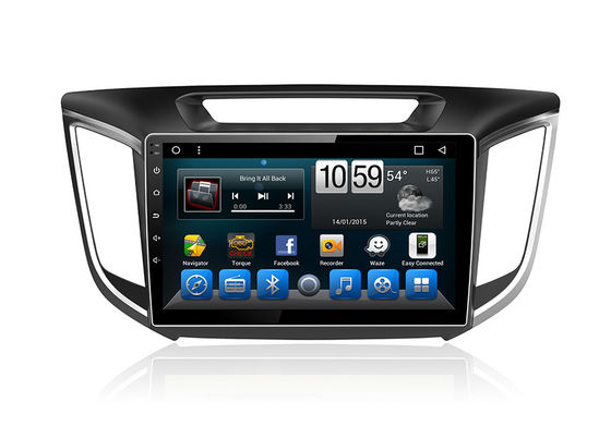 ประเทศจีน Car GPS Unit Android System Double Din Radio With Navigation Touch Screen Ix25 Creta ผู้ผลิต
