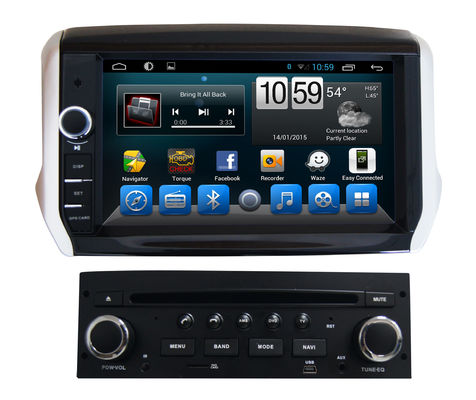 ประเทศจีน 2 Din Radio Car Touch Screen Peugeot Navigation System 208 Peugeot 2008 ผู้ผลิต
