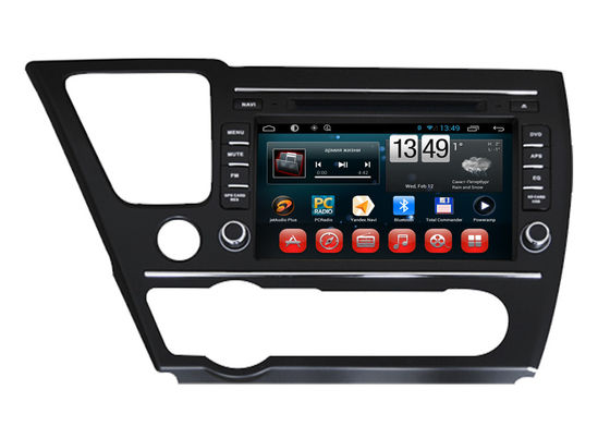 ประเทศจีน Camera Input SWC ระบบนำทางฮอนด้า Android Car DVD Player สำหรับ 2014 Civic Sedan ผู้ผลิต