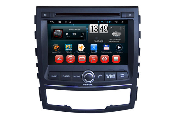 ประเทศจีน Ssangyong Korando ระบบนำทางรถยนต์สำหรับรถยนต์ Android เครื่องเล่น DVD 3G WIFI SWC BT ผู้ผลิต