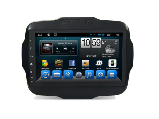 ประเทศจีน 4G SIM DSP ระบบนำทาง GPS ในรถยนต์ 9 นิ้วรองรับ Jeep Renegade Android Bluetooth ผู้ผลิต