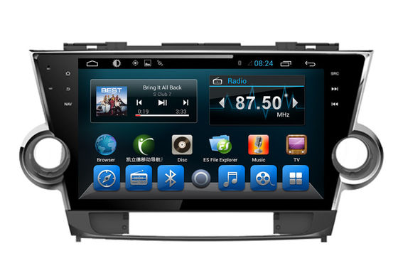 ประเทศจีน Highlander 2012 Car Audio Player Toyota Navigation System with 10.1 Inch Monitor ผู้ผลิต