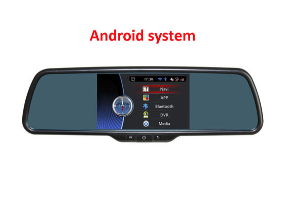 ประเทศจีน 5 inch Rear view mirror monitor with DVR and GPS Navigation with Android os system ผู้ผลิต
