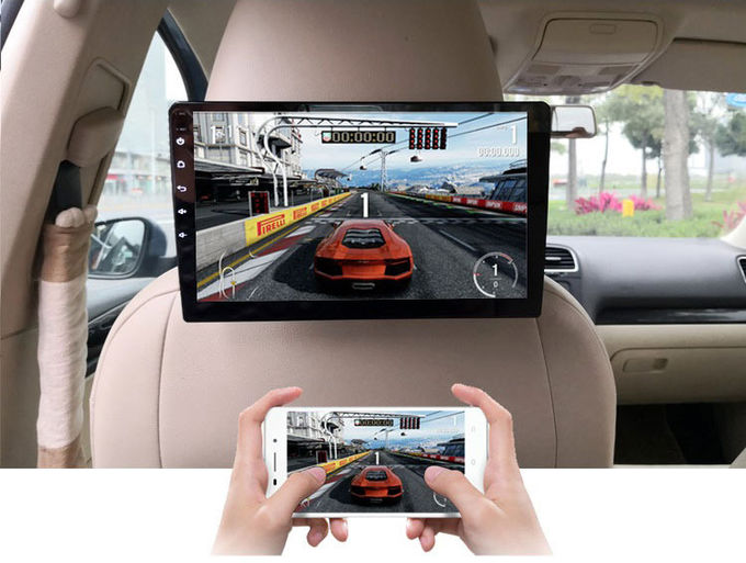 พนักพิงศรีษะรถยนต์เครื่องเล่นดีวีดี Android เครื่องเสียงเอนกประสงค์ GPS Bluetooth SD Wifi