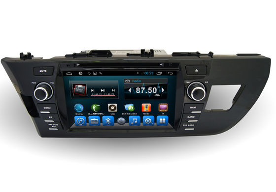 ประเทศจีน 2 Din Quad Core Toyota GPS Navigation Radio BT For Corolla 2014 Europe ผู้ผลิต