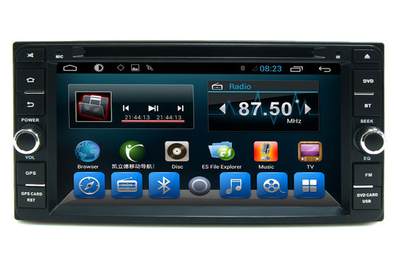 ประเทศจีน Black 2 Din Car Dvd Player GPS Navigation System For Toyota Universal ผู้ผลิต