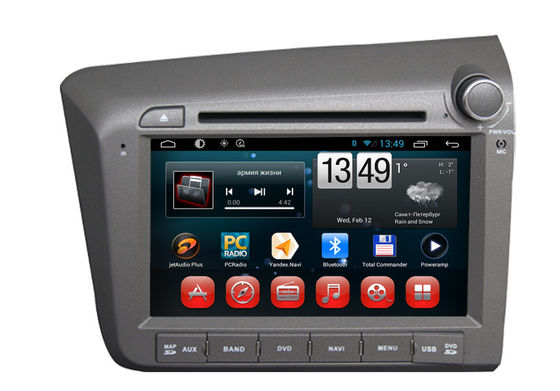 ประเทศจีน Honda 2012 Civic ระบบนำทางด้านขวา Android DVD Player ระบบควบคุมพวงมาลัย ผู้ผลิต